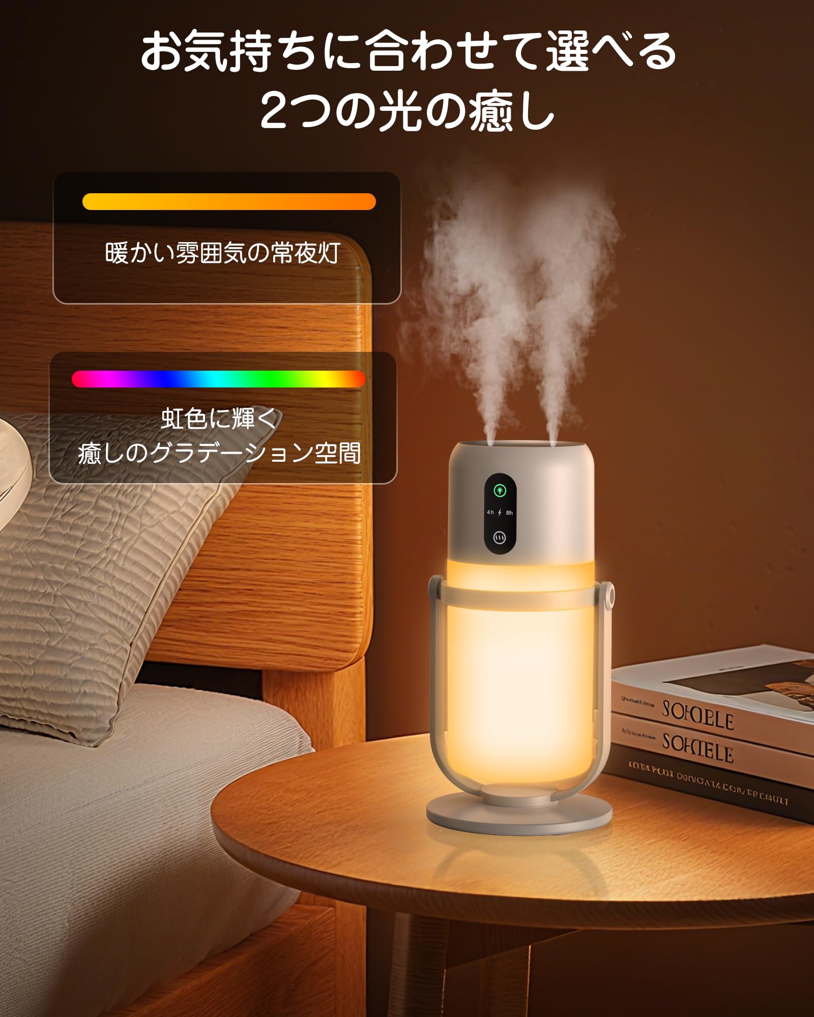 Amazon.co.jp: 【訳あり品】加湿器 卓上 小型 超音波式 2025冬新登場